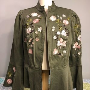 INC/Macy’s: Embroidery Jacket, size 0x